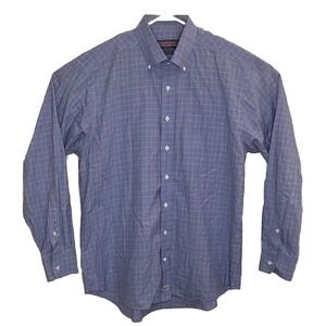 Vineyard Vines Shep & Ian Murray Purple Pink Plaid Long Sleeve Button Up Shirt L